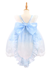 Light Blue Snowflake Princess Lolita Dress For Toddler Girl-W26006