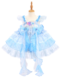 Blue Mermaid Scale Lolita Princess Dress for Girls-W26010