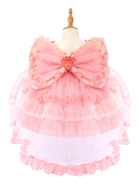 Pink Floral Princess Tutu Dress - Toddler Girl Lace Lolita Party Gown-W26053