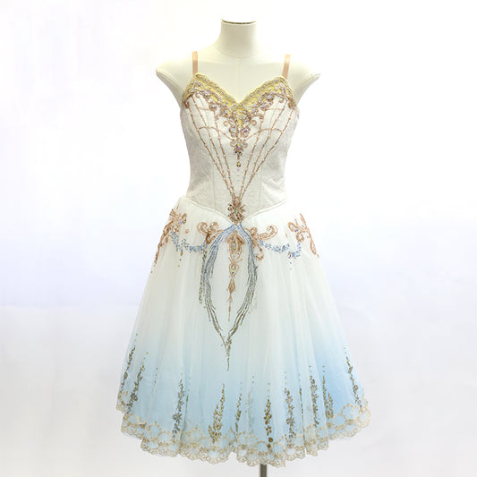 BLC2144 Gradient Swan Lake Variation Professional Ballet Tutu Long Dress - Size 162 | Ready-to-Ship