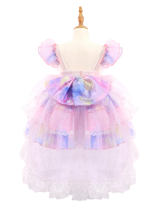 Pastel Pink Ombre Fairy Lolita Princess Dress for Toddler Girls-W26008