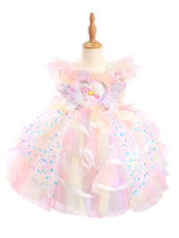Rainbow Fairy Lolita Princess Dress for Toddler Girls-W26007