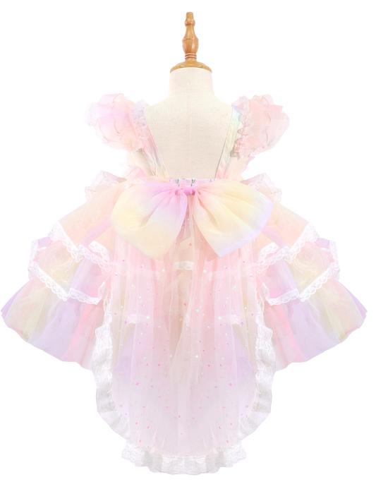 Rainbow Fairy Lolita Princess Dress for Toddler Girls-W26007