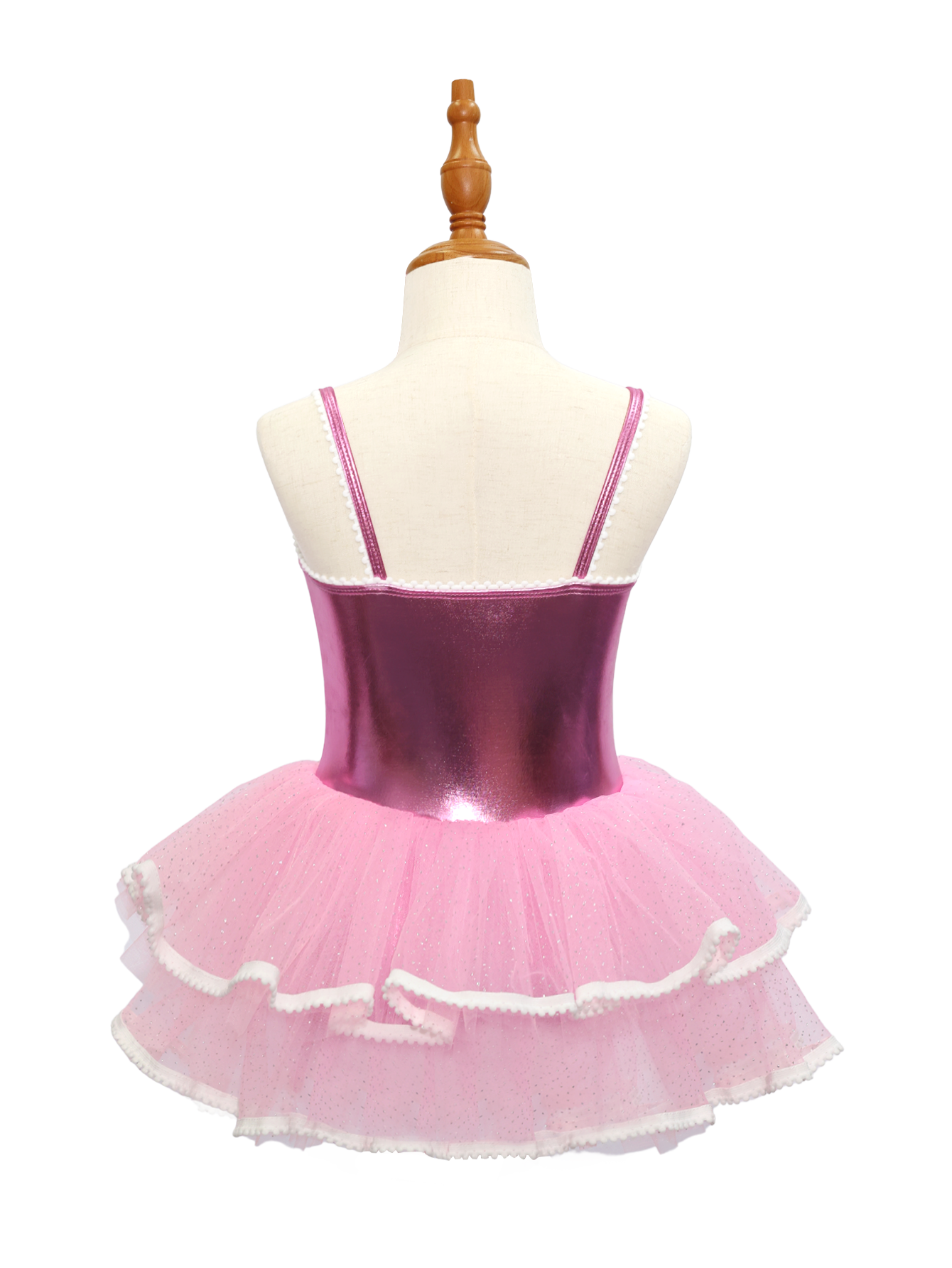 Pink Jazz Dance Tutu Leotard with Bow JSP009