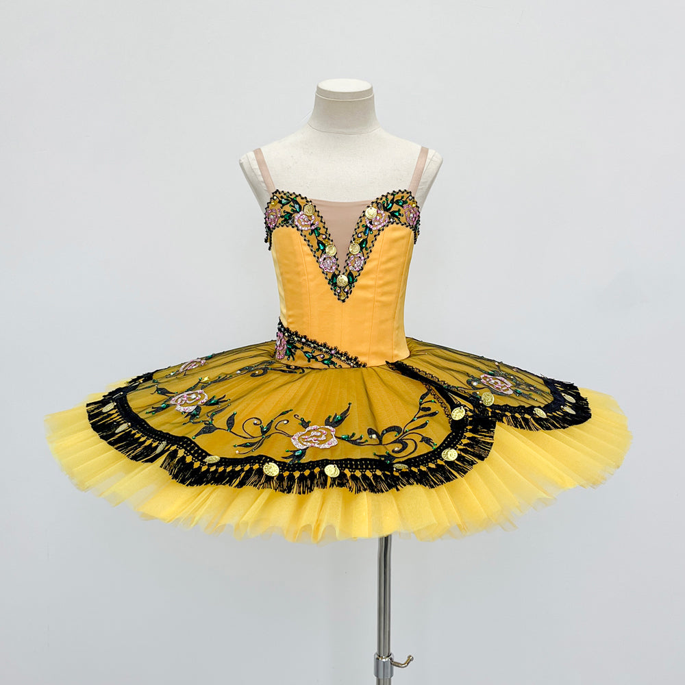 Professional Esmeralda Variation Ballet Tutu | Pancake Skirt for Kids & Adults | Customizable Ballet Dance Costume-MDT1750