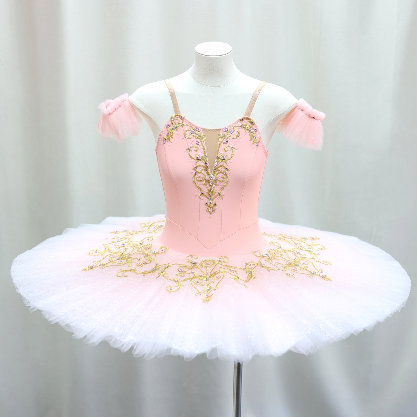 Handmade Custom Pink Pancake Tutu Sleeping Beauty Ballet Stage Costume-