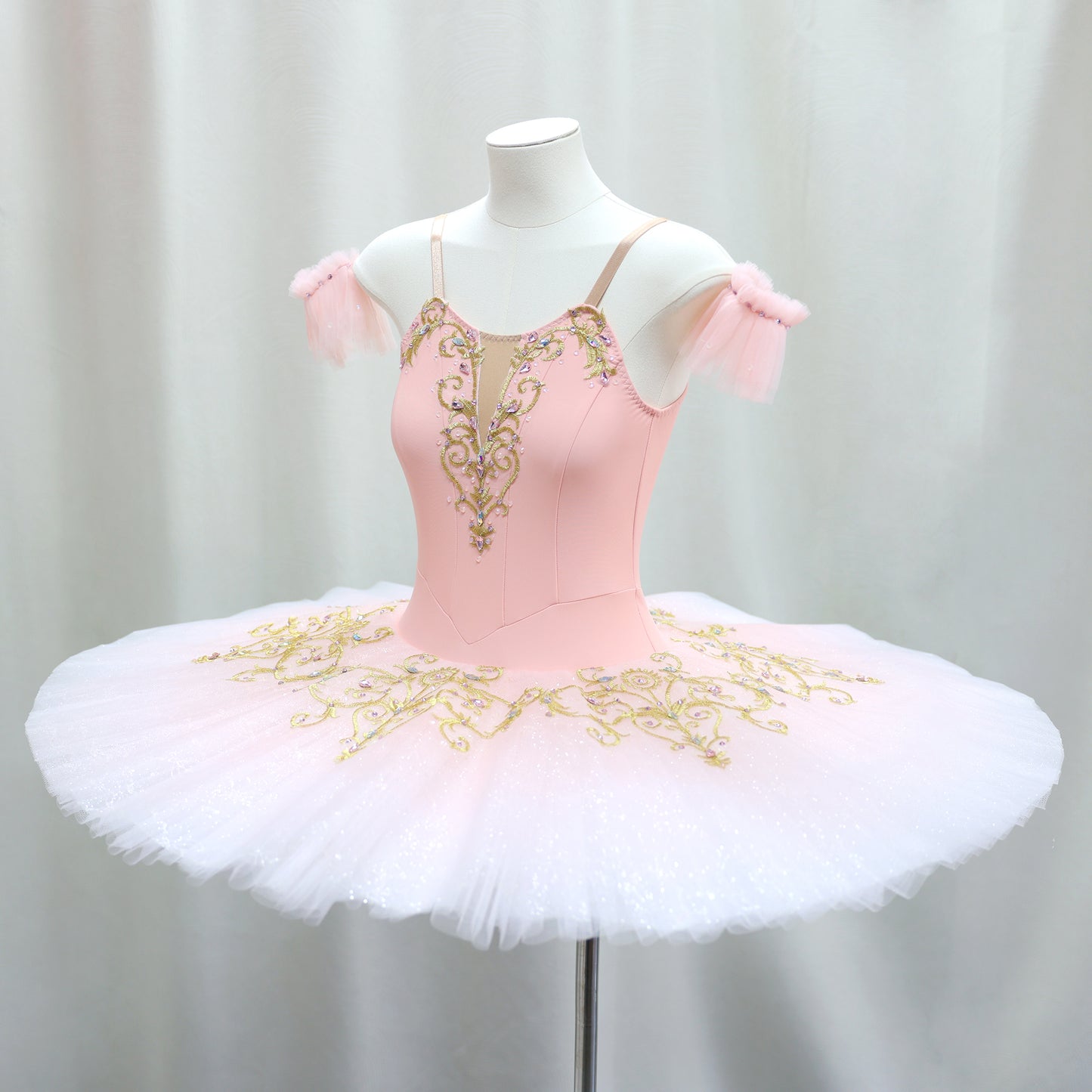 Handmade Custom Pink Pancake Tutu Sleeping Beauty Ballet Stage Costume-
