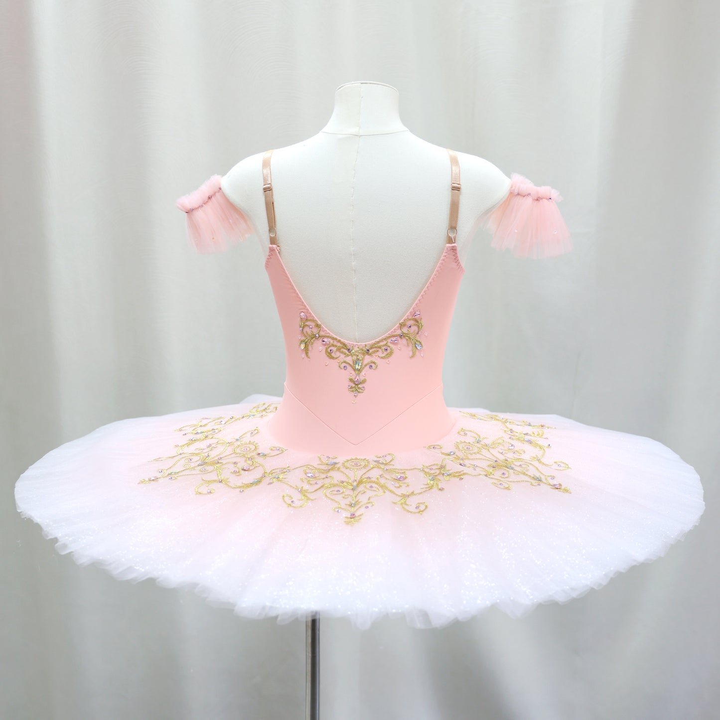 Handmade Custom Pink Pancake Tutu Sleeping Beauty Ballet Stage Costume-