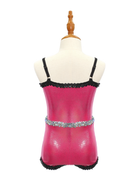 Pink Metallic Jazz Dance Leotard for Girls JSP007