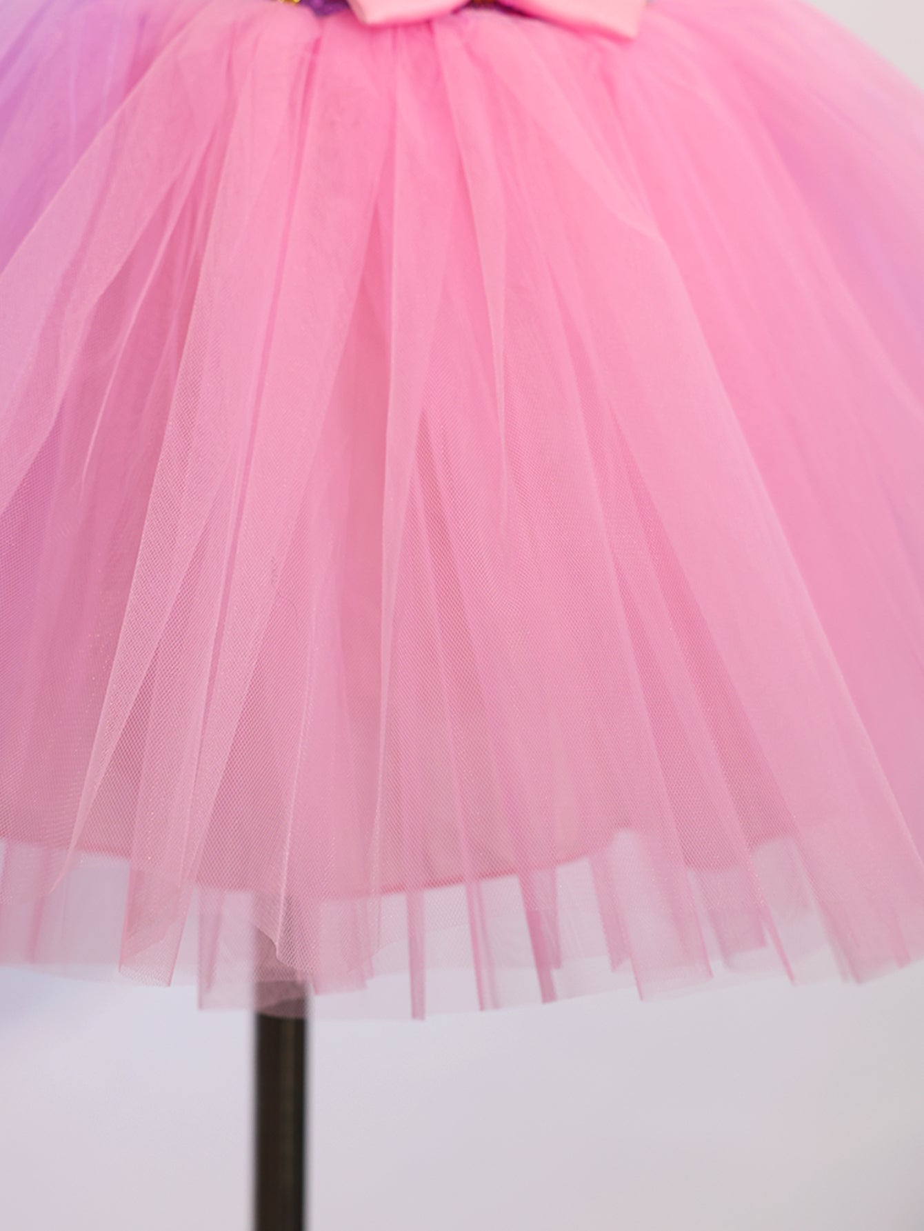 Girls Pink Purple Tulle Tutu Dress, Kids Casual Princess Dress-ALP0107