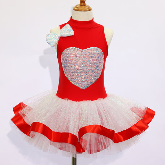 JSP003 Kids Jazz Dance Skirt Sequins Dance Outfits Multiple colors available- Size MC| Ready-to-Ship