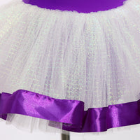 Kids Jazz Dance Leotard - Tutu Romper with Sequin Heart & Bow-JSP003