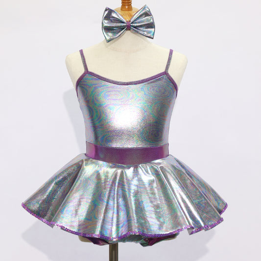 JSP001 Kids Jazz Dance Skirt  Dance Outfits- Size IC| Ready-to-Ship