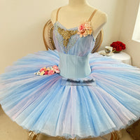 Stunning light blue fairy ballet tutu from the ballet The Sleeping Beauty is an ideal Flower Fairy Tutu. -MDT1220