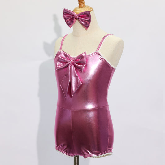 JS005 Kids Pink Jazz Dance Outfits- Size IC| Ready-to-Ship