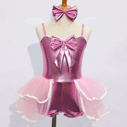 JSP009 Kids Pink Jazz Dance Skirt-Size IC | Ready-to-Ship