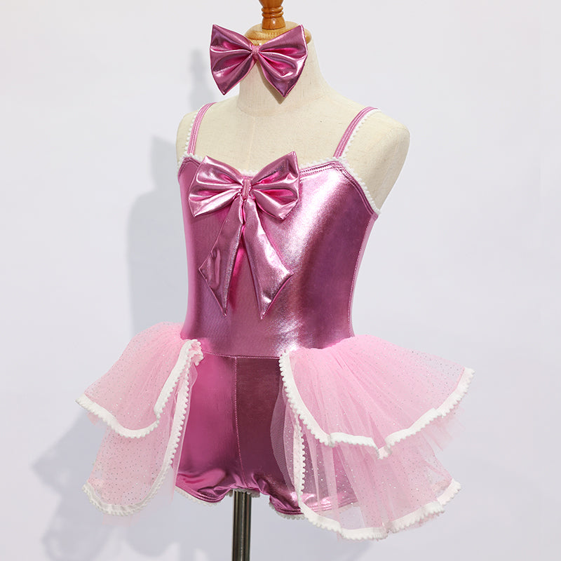JSP009 Kids Pink Jazz Dance Skirt-Size IC | Ready-to-Ship