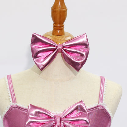 JSP009 Kids Pink Jazz Dance Skirt-Size IC | Ready-to-Ship