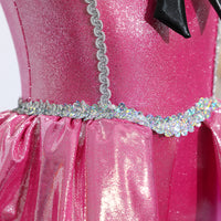 Pink Metallic Kids Jazz Dance Costume JSP011