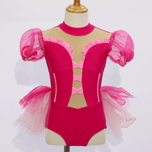 Kids Rose Jazz Dance Outfits- Size 115 | Ready-to-Ship