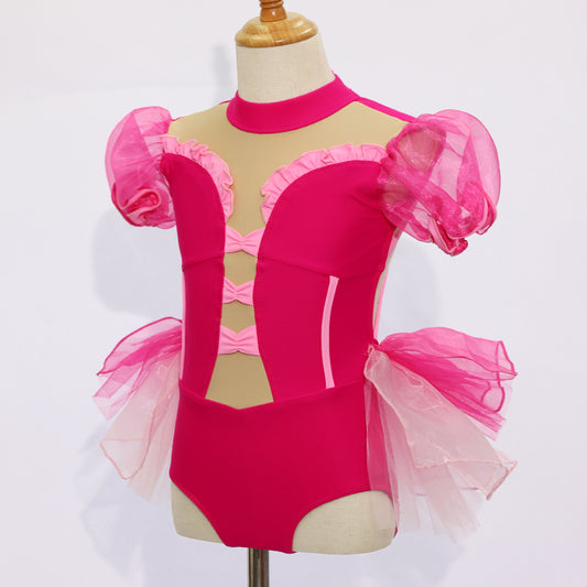Kids Rose Jazz Dance Outfits- Size 115 | Ready-to-Ship