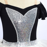 Kids Black Pink Jazz Dance Skirt JSP015