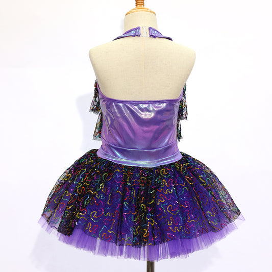 Kids Purple Jazz Dance Skirt -Size MC | Ready-to-Ship