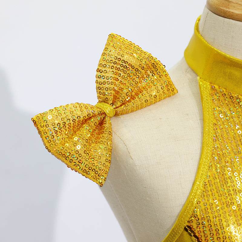 Kids Golden Jazz Dance Skirt JSP014
