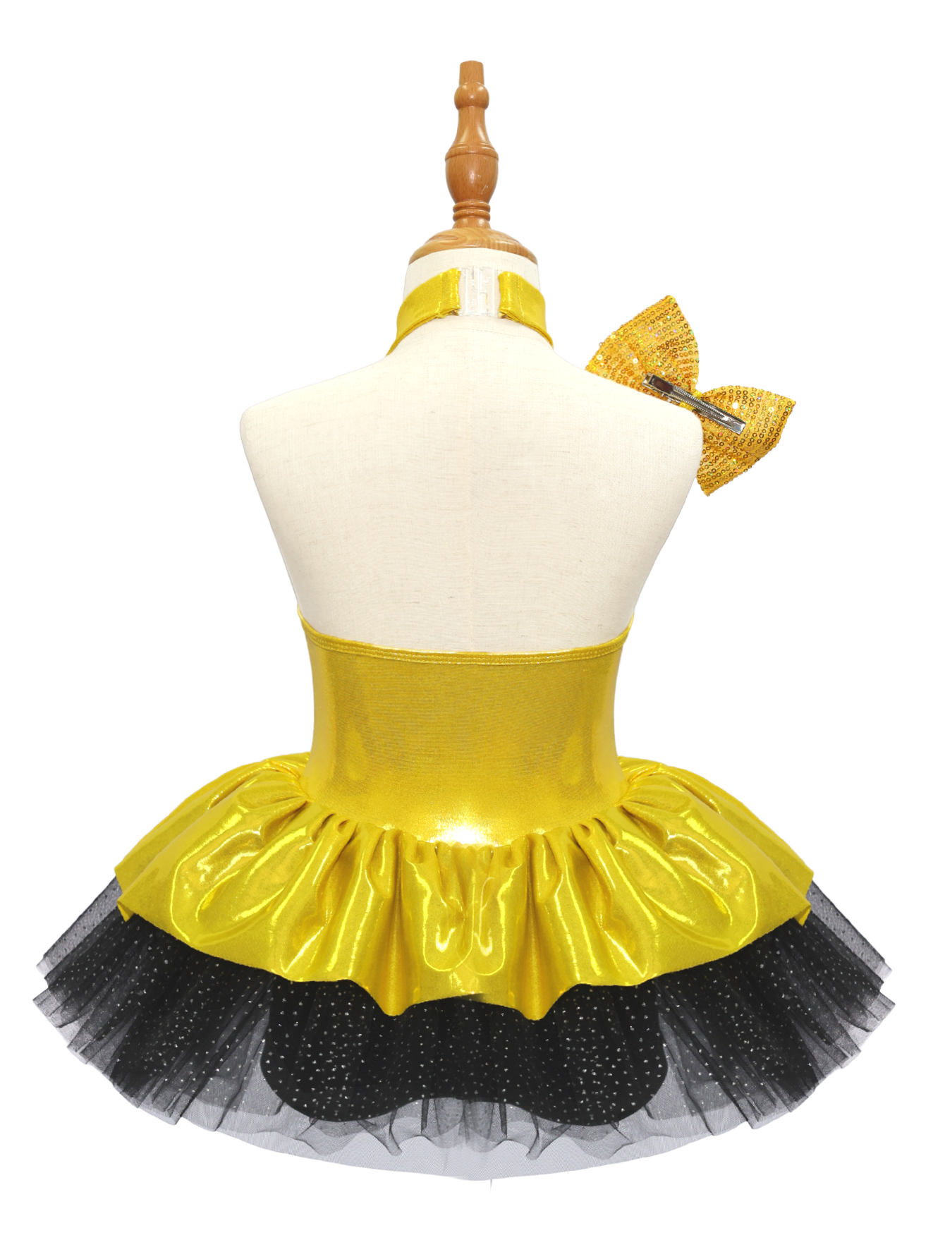 Kids Golden Jazz Dance Skirt JSP014