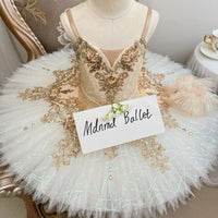 Exquisite Handcrafted Professional Ballet Tutu with Embellished Bodice - MDT0894