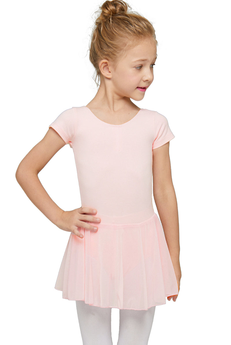 Classical Preschool Girl Classic Short Sleeved Ballet Dress Leotard, Actor Training Costume