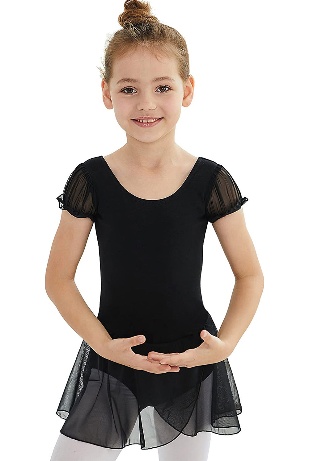 Classical Toddler Ballet Gymnastics Tight Short-sleeved Jumpsuit.