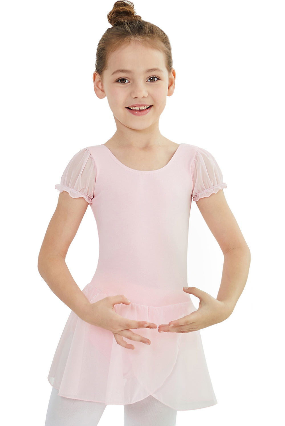 Classical Toddler Ballet Gymnastics Tight Short-sleeved Jumpsuit.