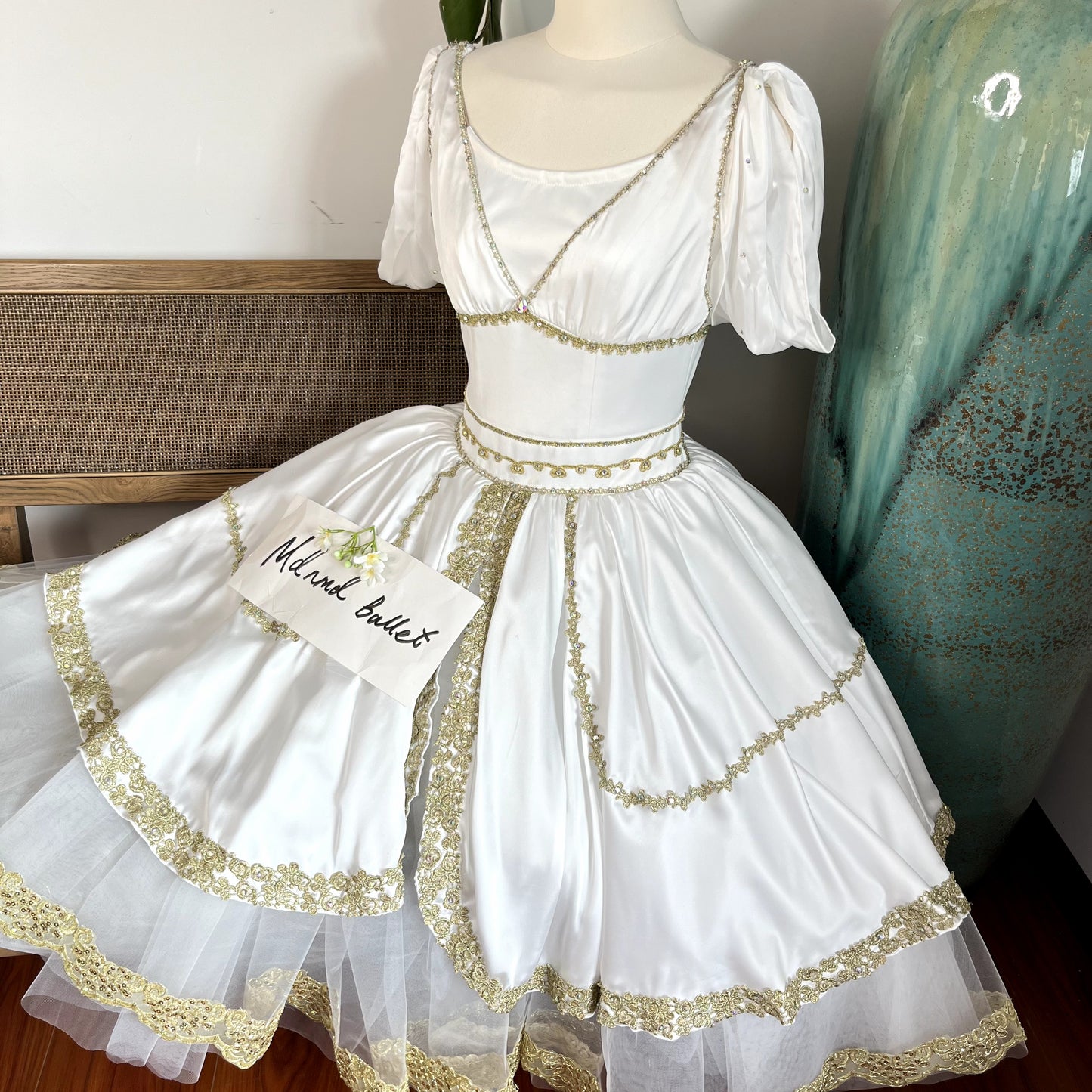 Hebe Variation Ballet Tutu - Flora's Awakening Youth Goddess Lace Performance Dress for Adults & Kids-MDC1048