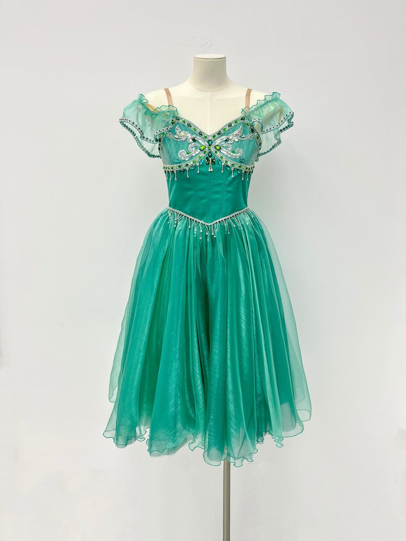Emerald Jewel Romantic Ballet Dress