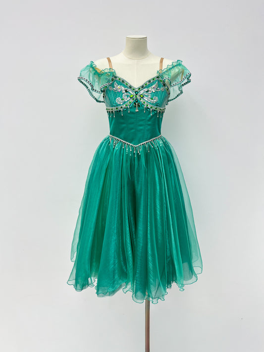 Emerald Jewel Romantic Ballet Dress