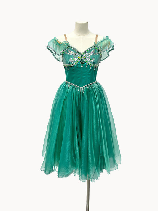 Emerald Jewel Romantic Ballet Dress