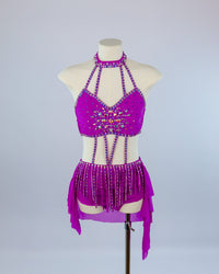 Violet Fringe Two Piece Lyrical Costume