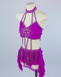 Violet Fringe Two Piece Lyrical Costume