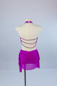 Violet Fringe Two Piece Lyrical Costume