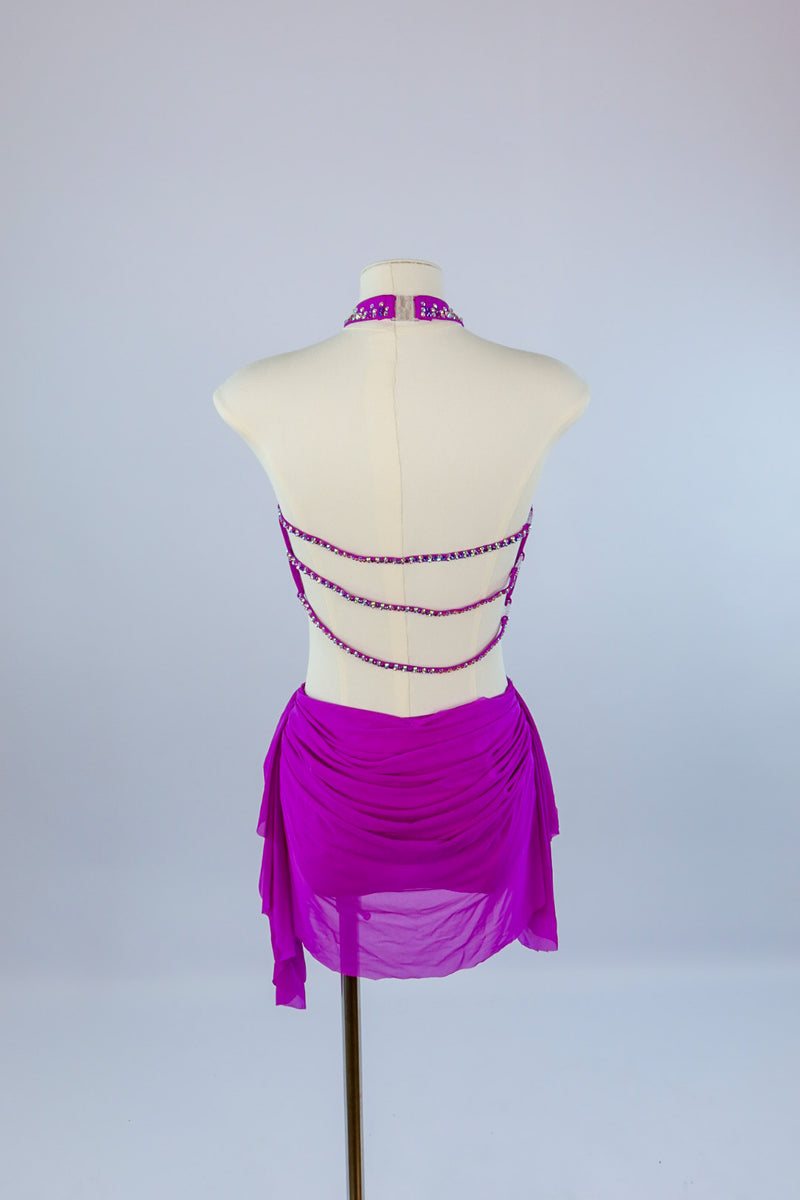 Violet Fringe Two Piece Lyrical Costume