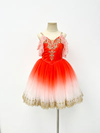 Scarlet Snowfall Romantic Ballet Dress