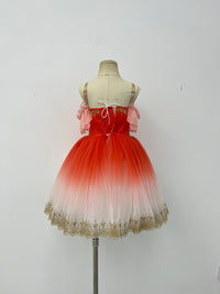 Scarlet Snowfall Romantic Ballet Dress