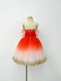 Scarlet Snowfall Romantic Ballet Dress