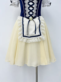 Midnight Ivory Peasant Ballet Dress