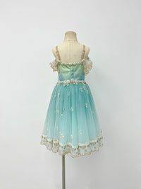 Aqua Gilded Garden Romantic Ballet Dress