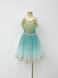Aqua Gilded Garden Romantic Ballet Dress