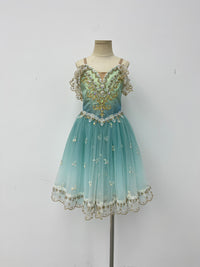 Aqua Gilded Garden Romantic Ballet Dress