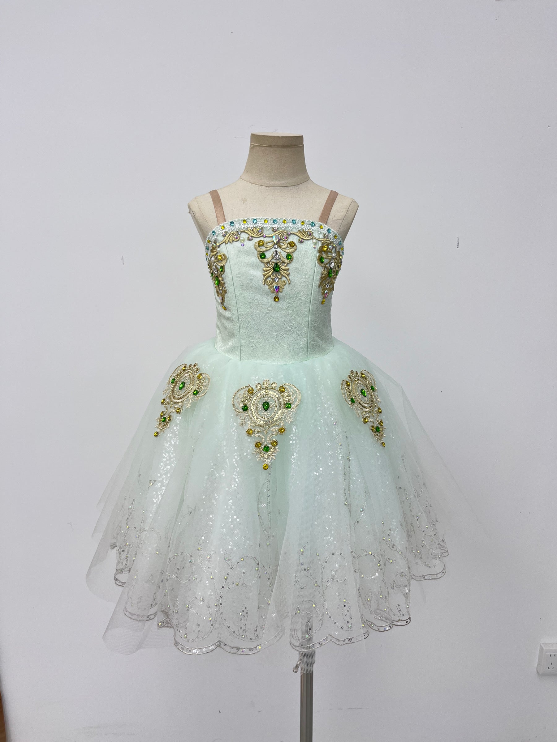 Ivory Emerald Jewel Classical Tutu