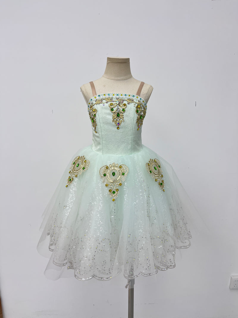 Ivory Emerald Jewel Classical Tutu